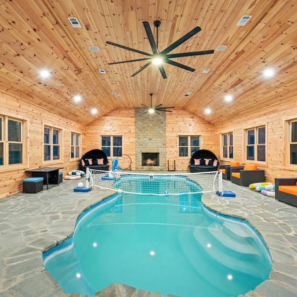 Indoor Pool + Game Rooms + Sports Court + Hot Tub + Golf Sim | Grand Timber