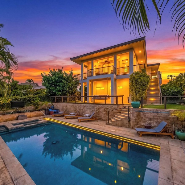 Kai Lani Ocean View Villa Pool, Tiki Bar & AC