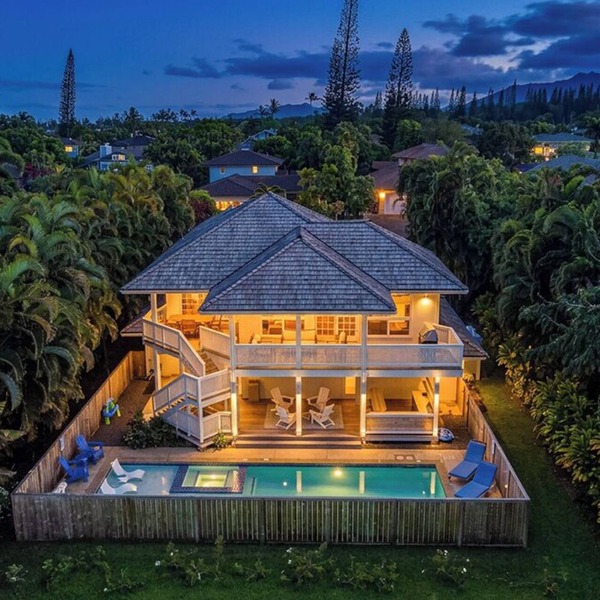 Kauai Ohana Villa 6 Bedrooms Pool Tiki Bar AC GYM