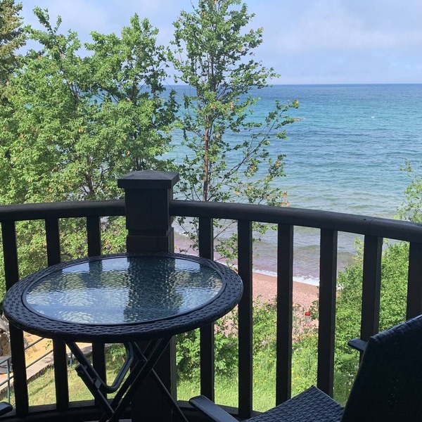 Keweenaw Castle Resort: The Balcony Suite on the Shore of Lake Superior