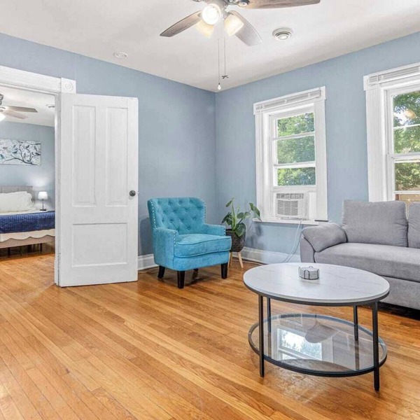 King Bed | Dedicated Workspace | Central Location