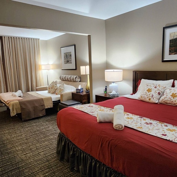 KingBed+Pool+HotTub+Sauna+ pet friendly