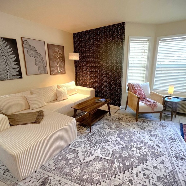 Ladybug Suite at Grey Hawk Bar & Gardens Kitchen Pets Welcome!