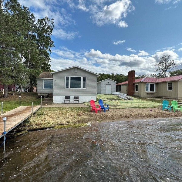 Lake Shamineau Retreat with private beach and dock!