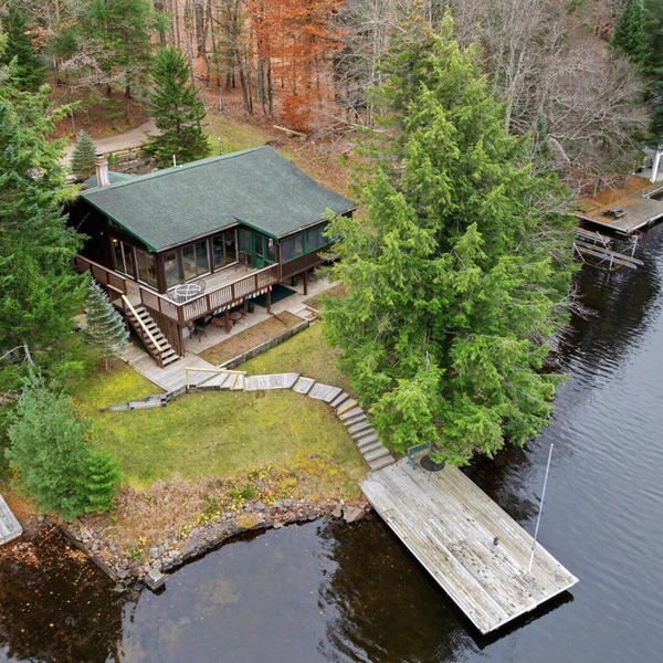 Lakefront Escape, On Snowmobile Trail, Near Town