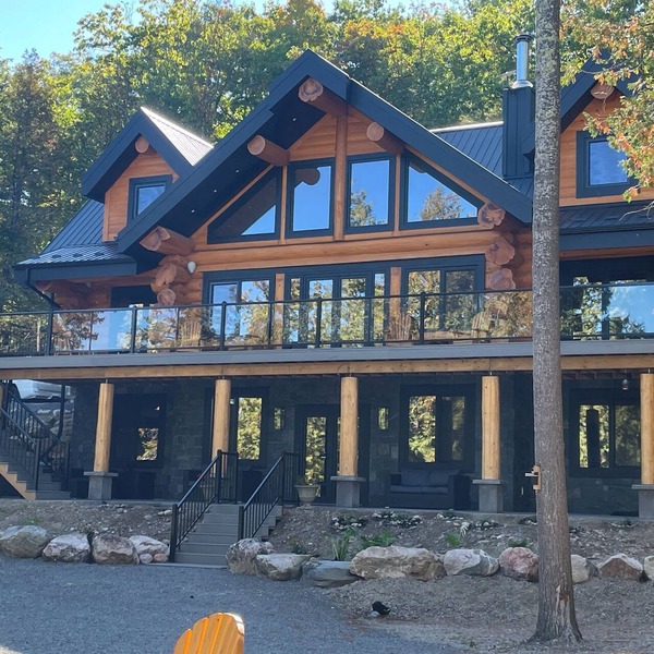 Lakefront Luxury Log Home