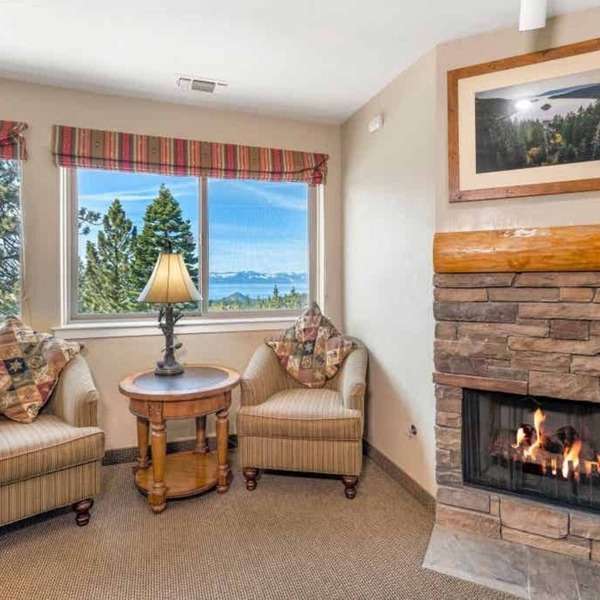 Large units many with lake views, full kitchens, covered parking