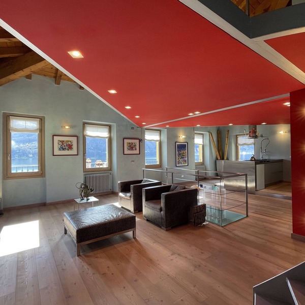 Loft with lake view and garden