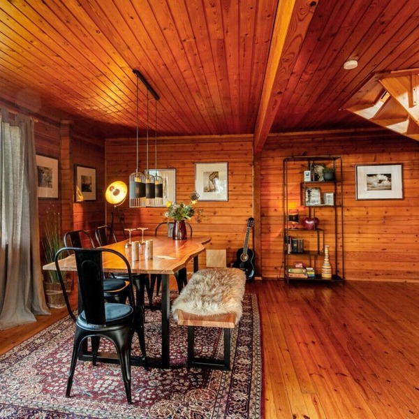 Log cabin Eifelsteig w/fireplace garden & fireplace