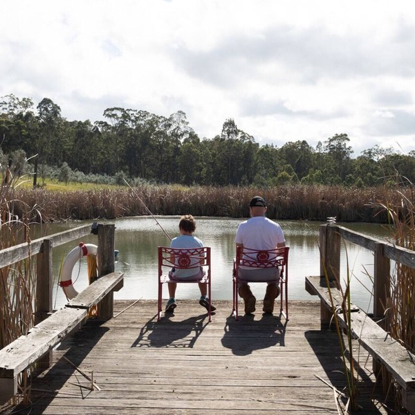 Lonely Goat Olives, Hunter Valley. Children under 12 free. Pet friendly.