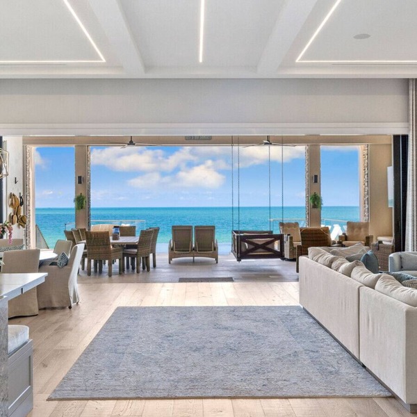 Luxe Beachfront Mansion | Private Pool, Theater + Game Room