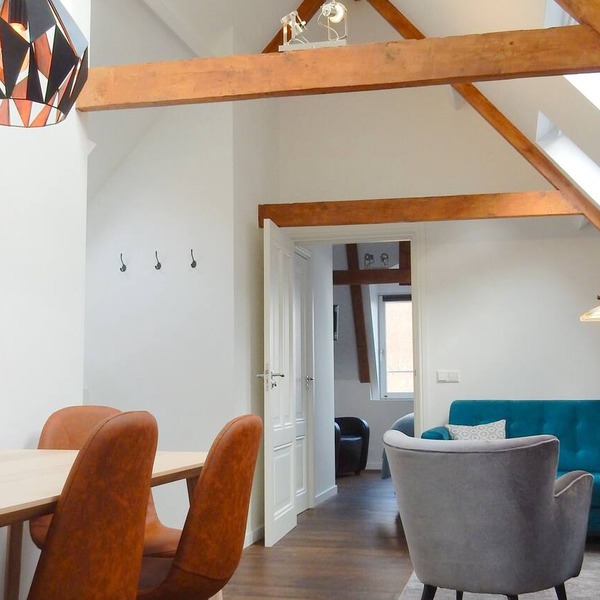 Luxurious and spacious penthouse in city center! 2 bathrooms, airco, wifi.