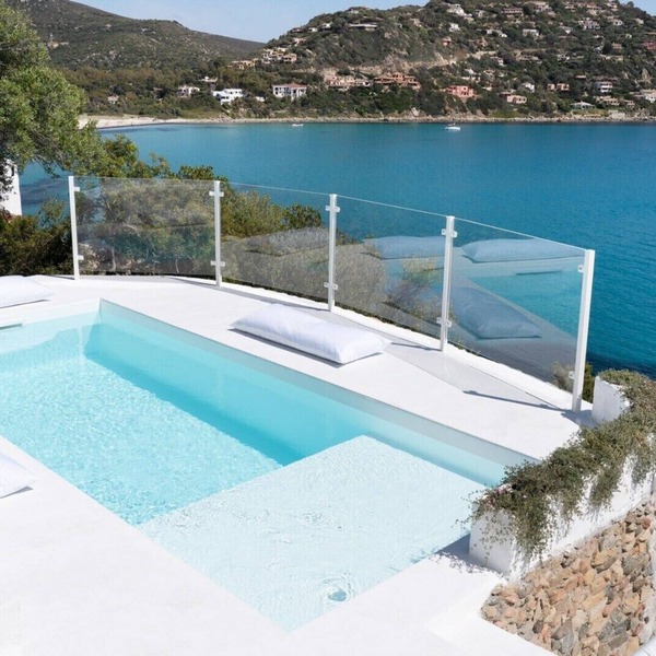 Luxurious Seafront Villa With Pool and Private Rocky Beach