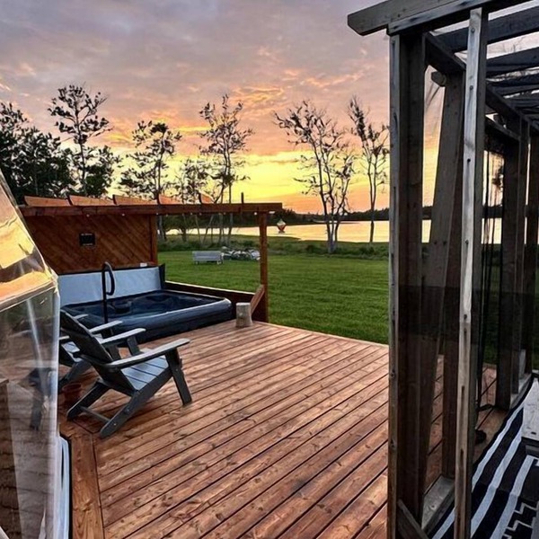 Luxury Domes Overlooking Beautiful Pomquet Beach in Nova Scotia