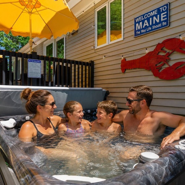 Luxury Kennebunk Home | Sleeps 14 | Hot Tub Gym Putting Green Arcade Fire Pits