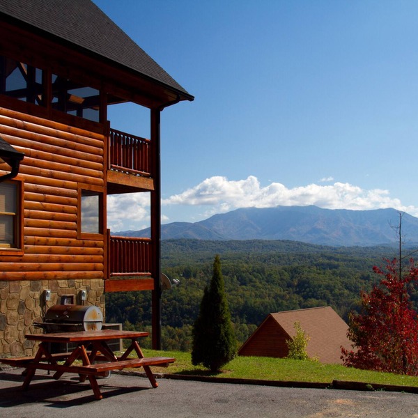 Luxury Log Cabin With Million Dollar Panoramic Smoky Mountain Views