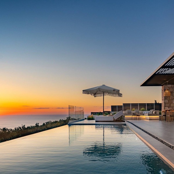 Luxury Villa 'Nimbus Villas' with Ionian Sea Views, Private Pool & Modern Design in Kalamitsi