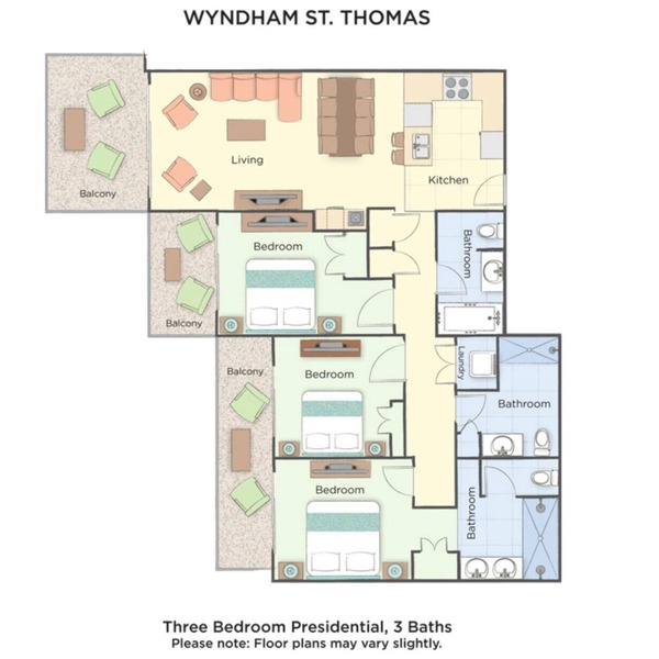 Margaritaville 3Bdrm Presidential Condo By Wyndham St. Thomas US Virgin Islands