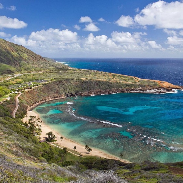 Marina front home with Makapuu Blue Swimming Pool.