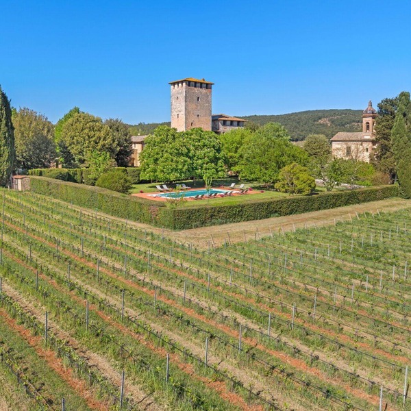 Medieval Castle Living: 20m Swimming Pool , Vineyards & Rustic Tuscan Charm