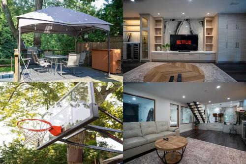 Modern 3BR Basement Retreat with Workspace & Parking