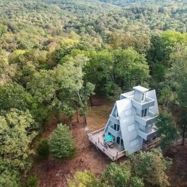 Modern A-FRAME cabin in the Ozark Mountains with amazing views!