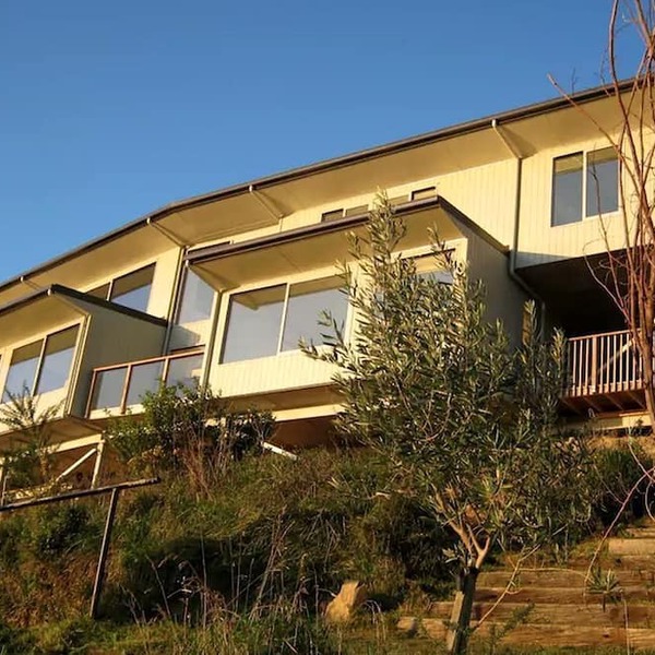 Modern Eco-Friendly Bed and Breakfast Room with Panoramic Views of Tasman Bay, New Zealand
