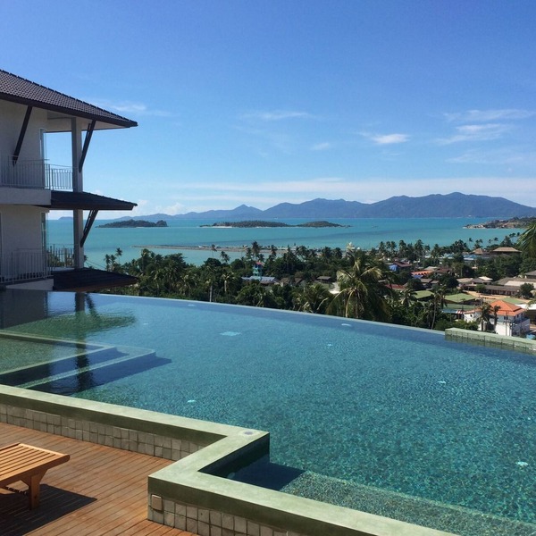 Modern Large Studio Apartment , Sea views & balcony, Pool, Gym near Big Budda