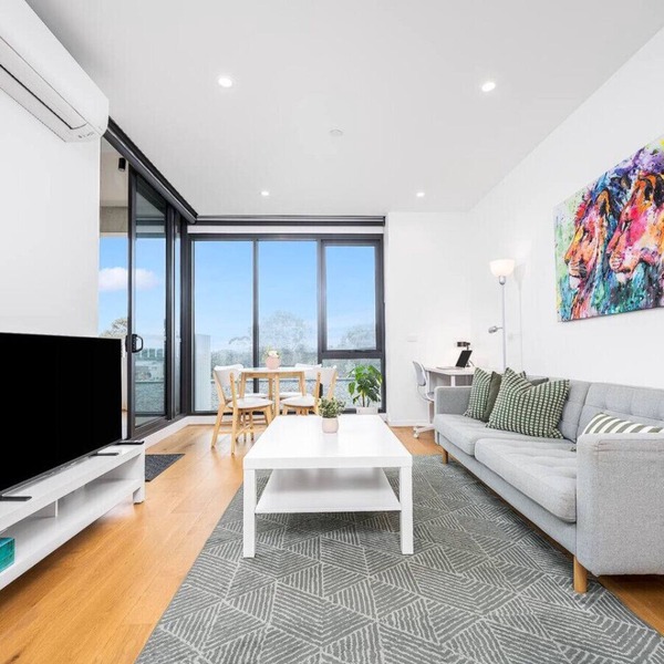 Modern Luxe Charm with Balcony Parking Gym