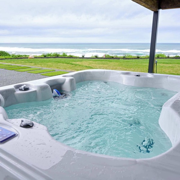 Modern Oceanfront Container Home with Hot Tub