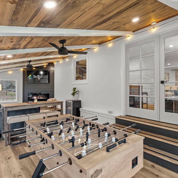 Modern Retreat with Game Porch & Fenced Yard