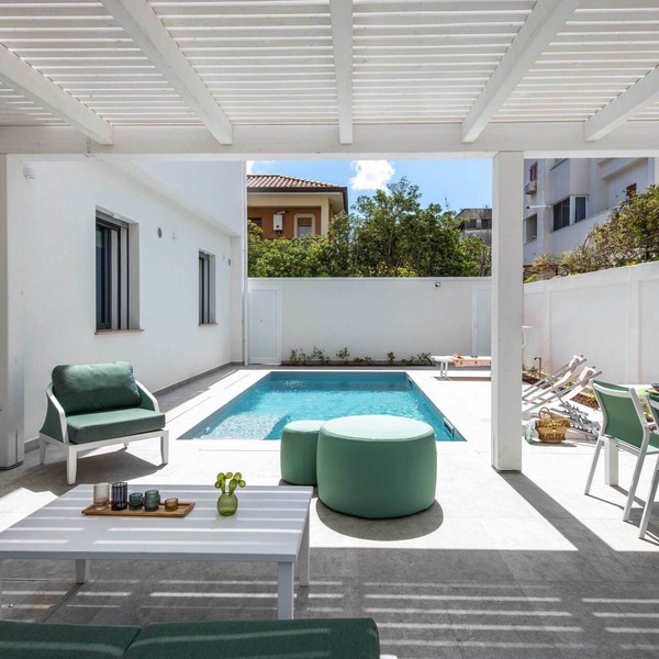 Mondello, Villa Blu with swimming pool (7 min from the beach)