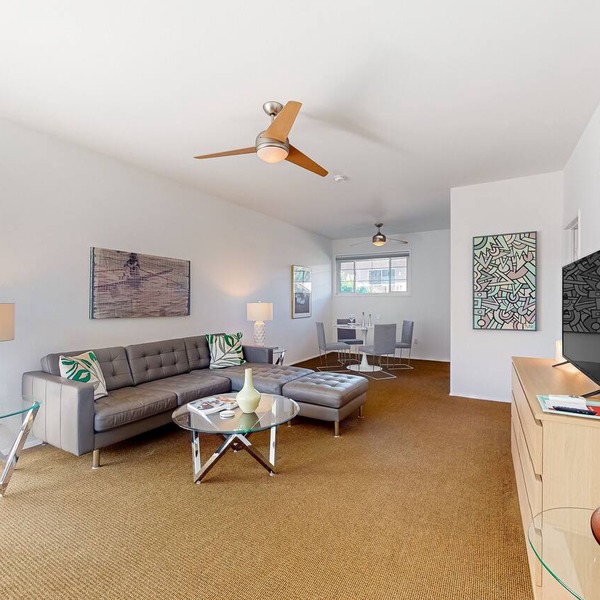 Mountain-view condo with pool, hot tub, balcony, & central AC