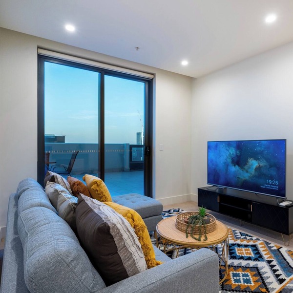 MSA Vision: 3-Bed 2-Bath apartment with Balcony, City Views, Gym, Pool & Parking