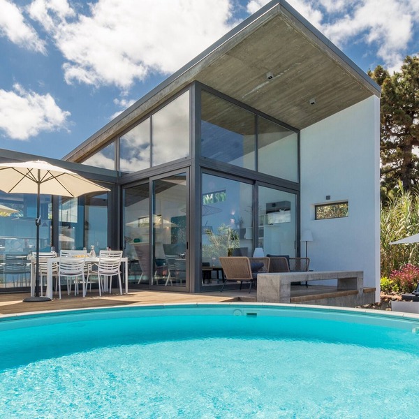 New: architect villa with private pool and clear Atlantic view in Puntagorda