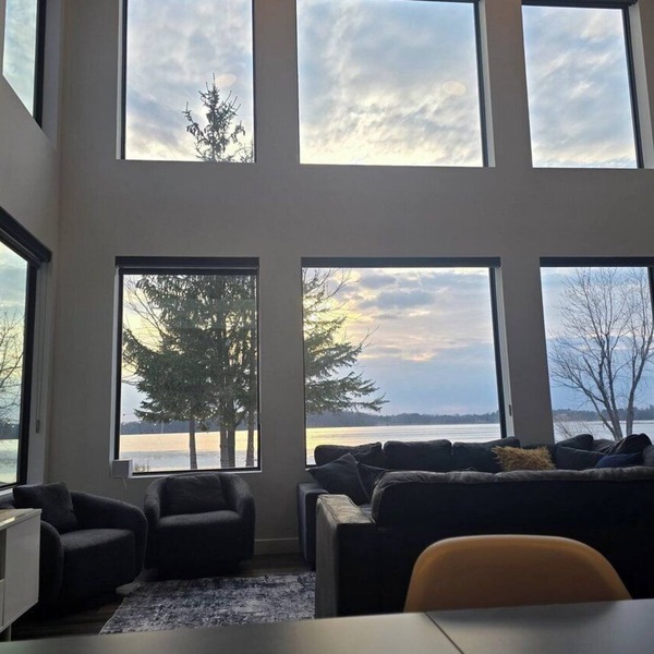 New Modern Lakefront Cabin on West Rush Lake