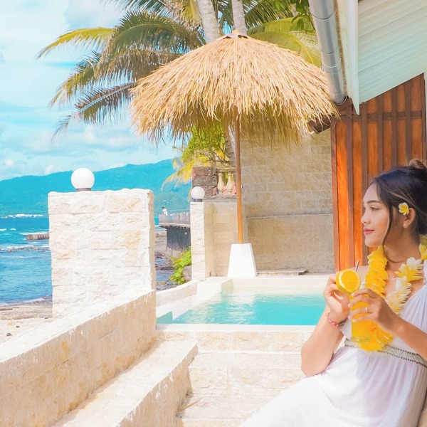 Oceanfront 2BR Luxe Infinity Pool Marble Bath Villa Nautilus