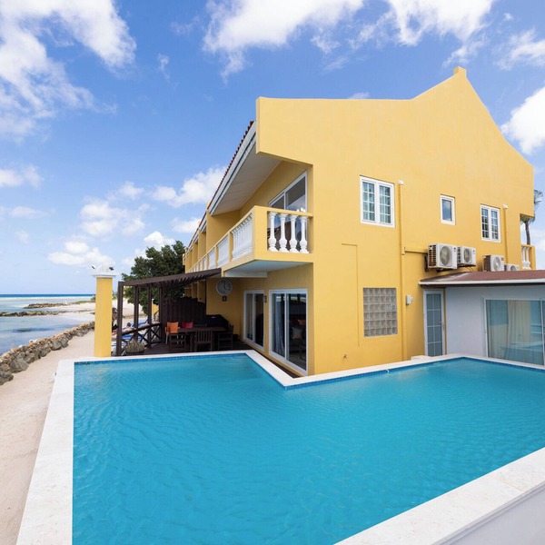 Oceanfront Beach Chalet w Private Pool