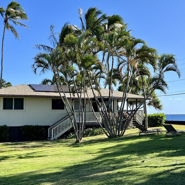 Oceanfront Beach Home w/Hot Tub, EV Charger – Steps to Poipu Beach Park!