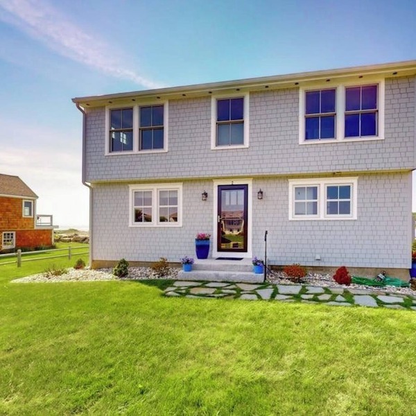 Oceanfront home with stunning views of the cove & sunset, steps to the beach
