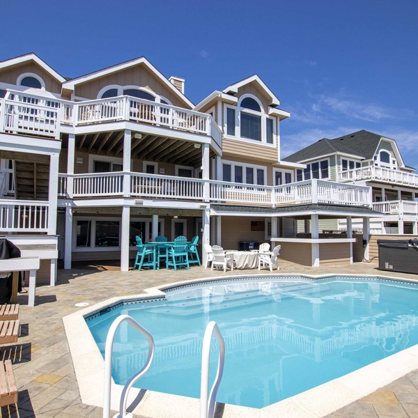 OCEANFRONT, Ocean Views, Priv Pool, H Tub!, BU38, Chunk O Dune