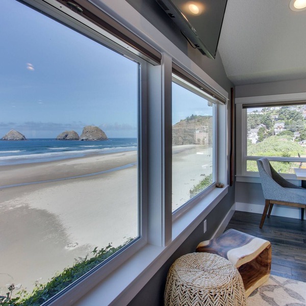 Oceanfront overlooking Three Arch Rocks