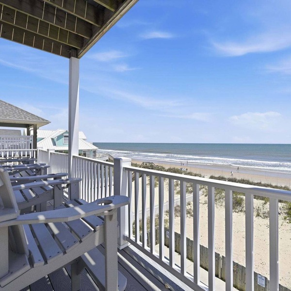 Oceanfront home with volleyball, game room, pool, beach access & washer/dryer