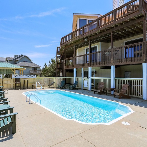 Oceanside: 2 minute walk to beach! Private pool, Tiki bar, Hot Tub! Sat.-Sat.