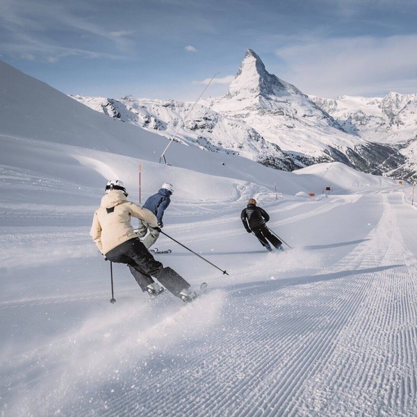 Overlooking the valley of Zermatt and ecstatic views of the Matterhorn