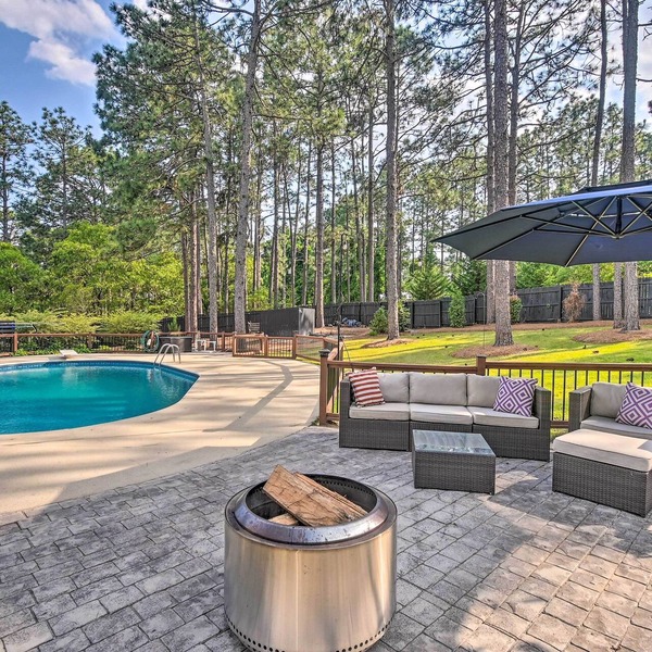 Peaceful Southern Pines Home w/Pool + Yard!