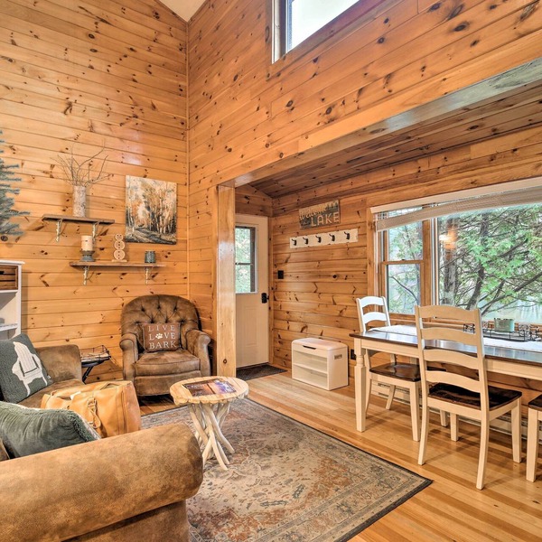 Pet-friendly Adirondack Cabin w/On-site Lake
