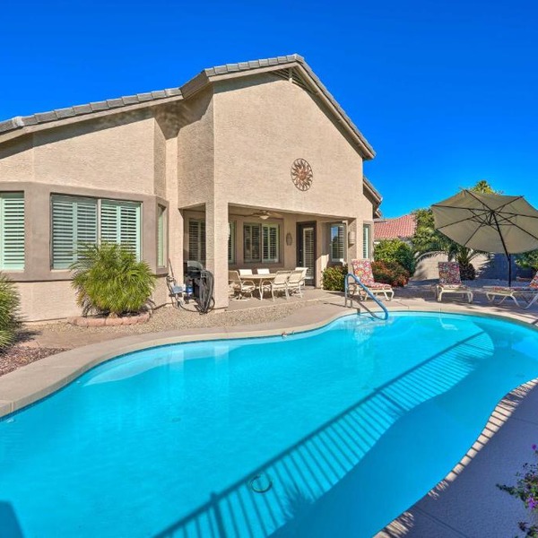 Play Pool, Grill Out! Group-Friendly Glendale Home