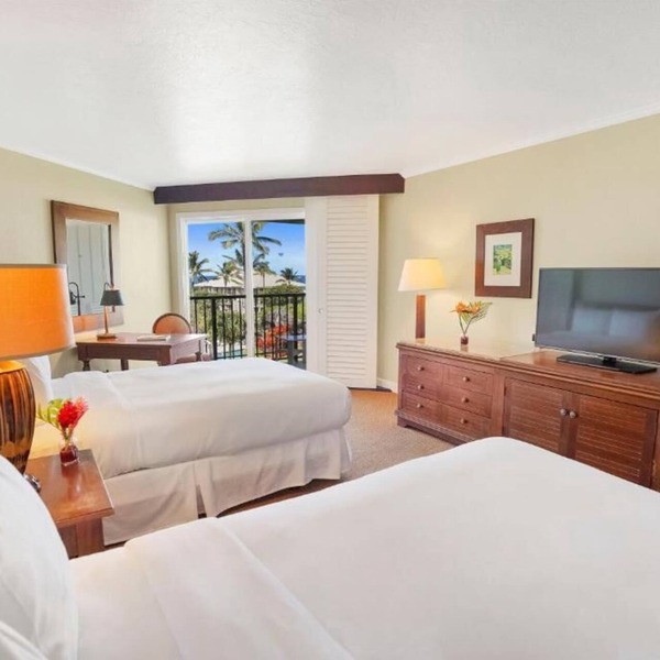 Premium Pool Ocean View 2 Double Beds at Kauai Beach Resort & Spa