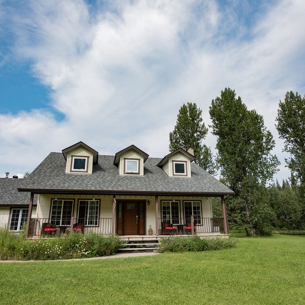 Private Home on 10 Acres 12 minutes from Golden, BC.